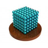 Куб из магнитных шариков 5 мм, бирюзовый