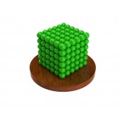 Куб из магнитных шариков 3 мм, неоновый
