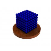 Куб из магнитных шариков 3 мм, синий
