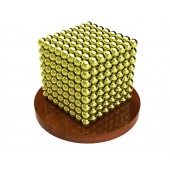 Куб из магнитных шариков 2,5 мм (золотой), 512 элементов