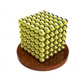 Куб из магнитных шариков 6 мм, золотой